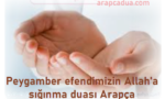 Peygamber efendimizin Allah'a sığınma duası Arapça